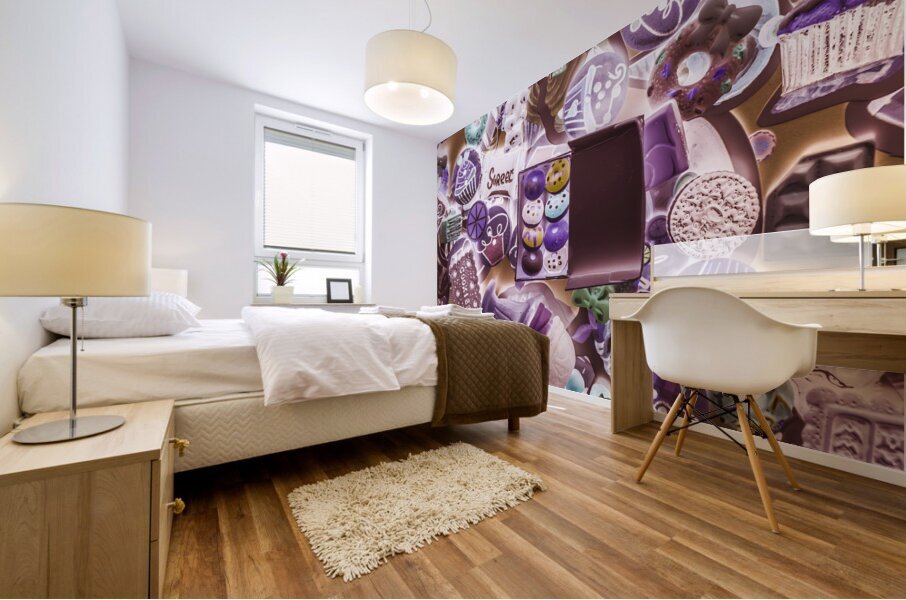 Around the racetrack Mural print