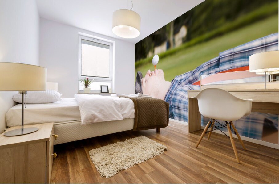 Work Life Balance Mural print