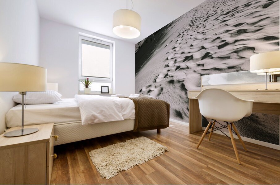 Winter desert landscape Mural print