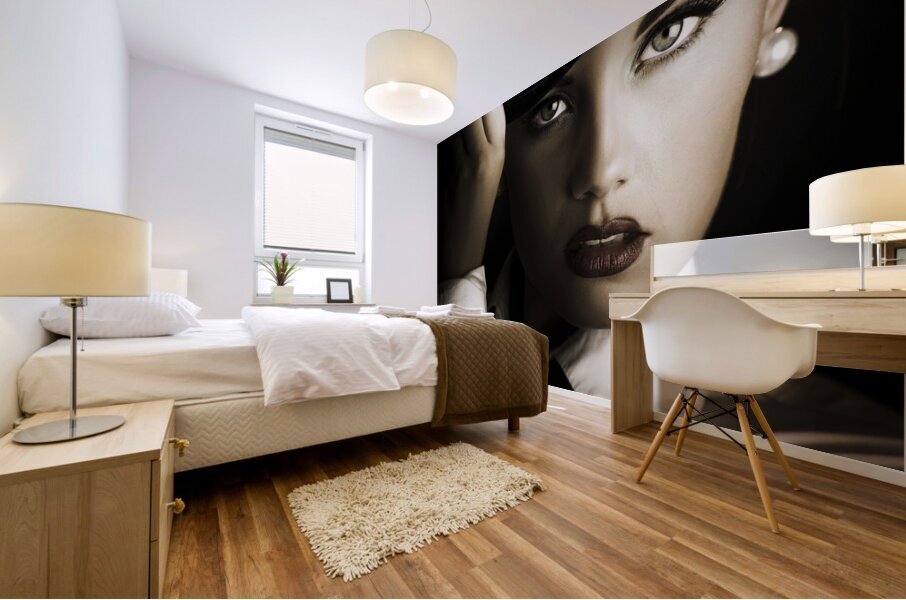 Face Of Dark Fashion Mural print