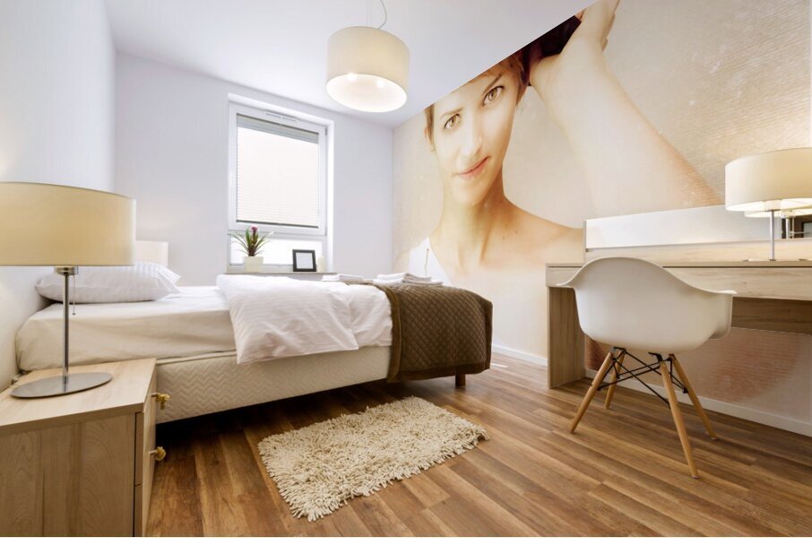 Vintage Portrait In Bowler Hat Mural print