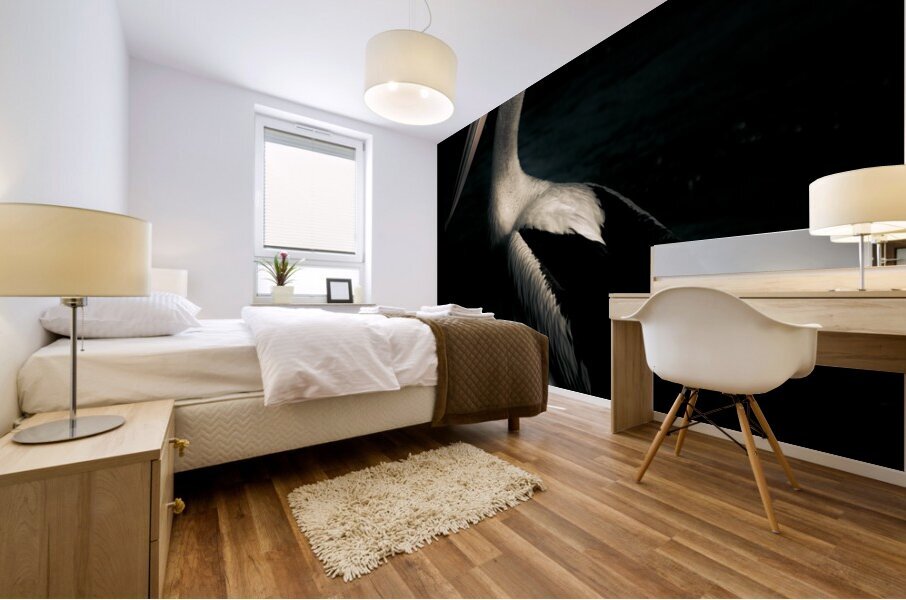Twilight Pelican Mural print