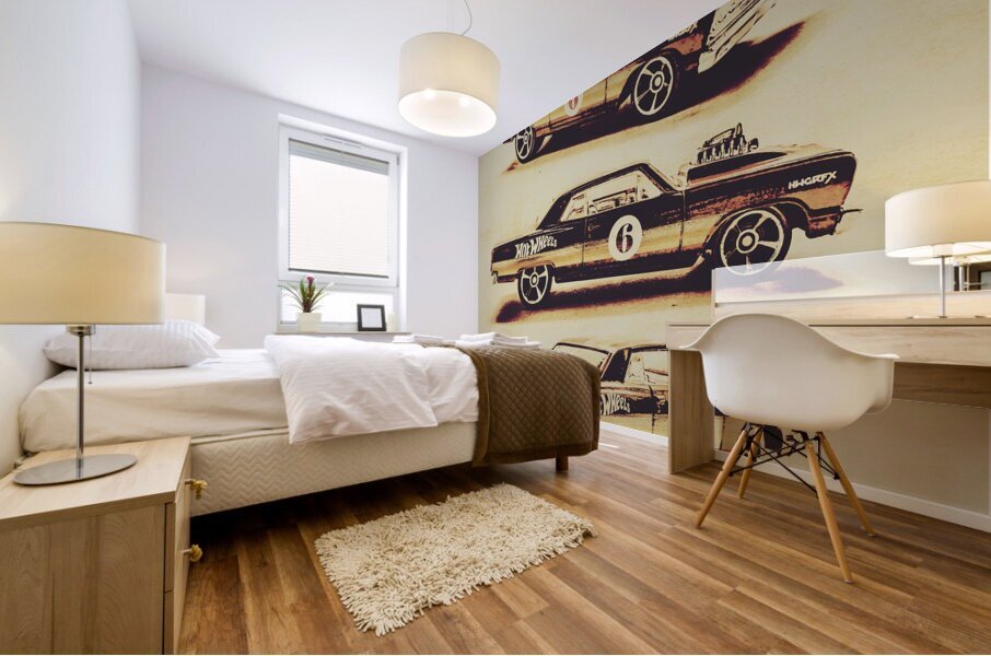 Miniature muscle Mural print