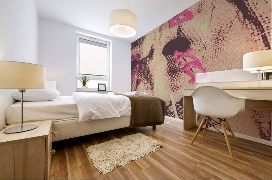 Vintage scarecrow mask Mural print