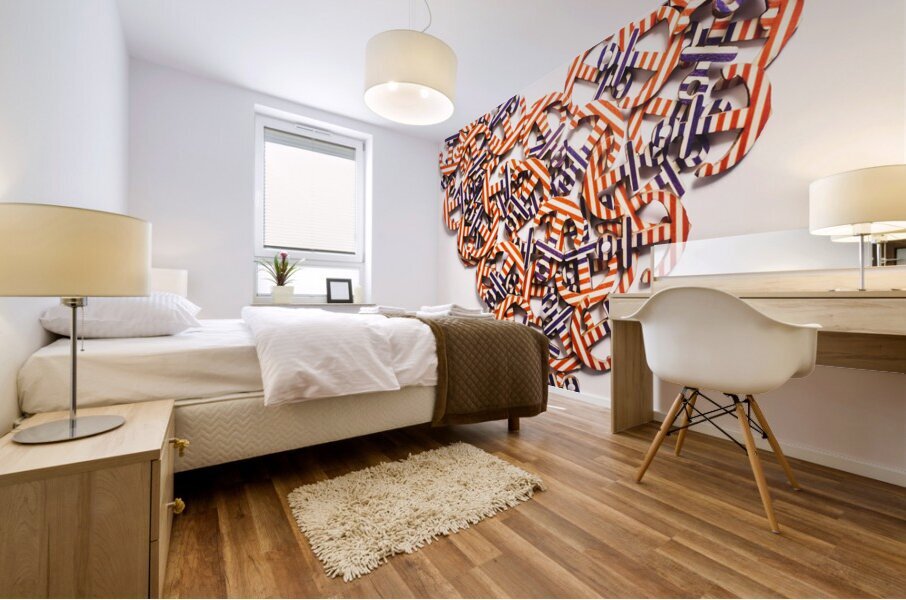 Anchor heart Mural print