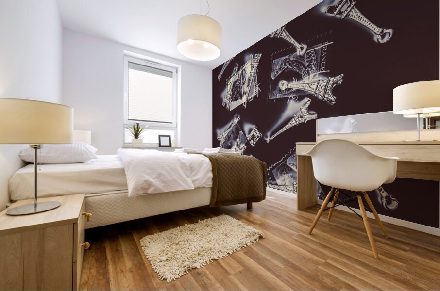 Paris post Mural print