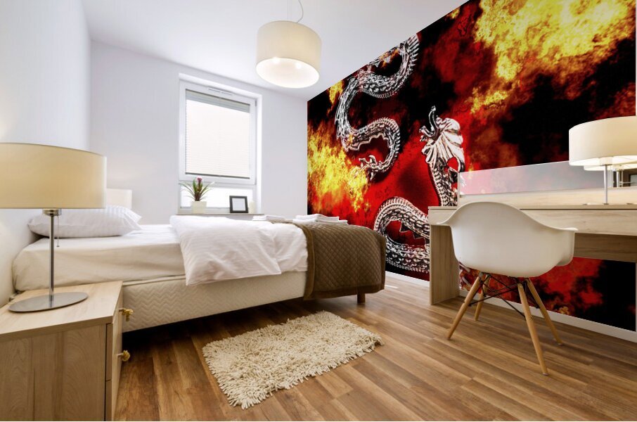 Double Dragon Mural print