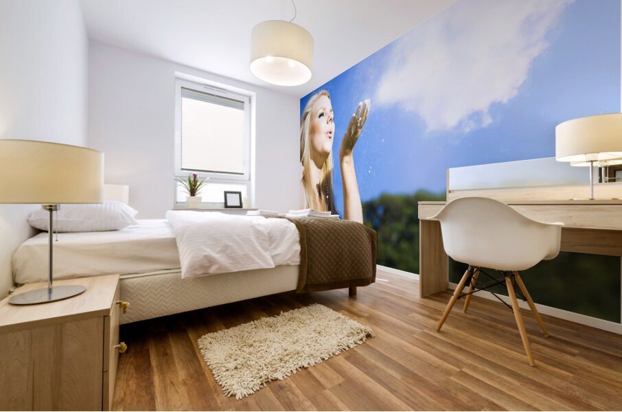 Cloud Creation With A Puff Of Magic Mural print