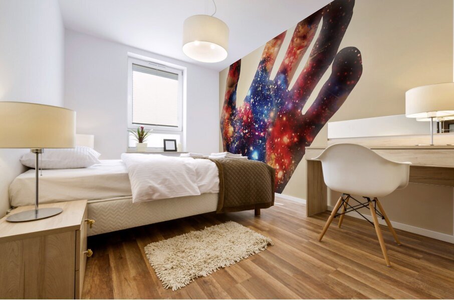 Conscious creator in awakening Mural print