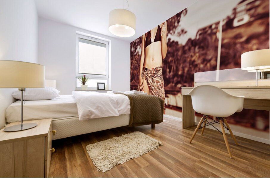 Oriental Holiday Retreat Mural print