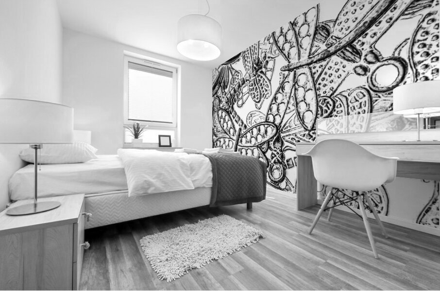 Springs wings Mural print