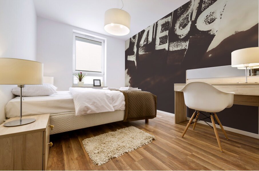 Letter press typeset  Mural print