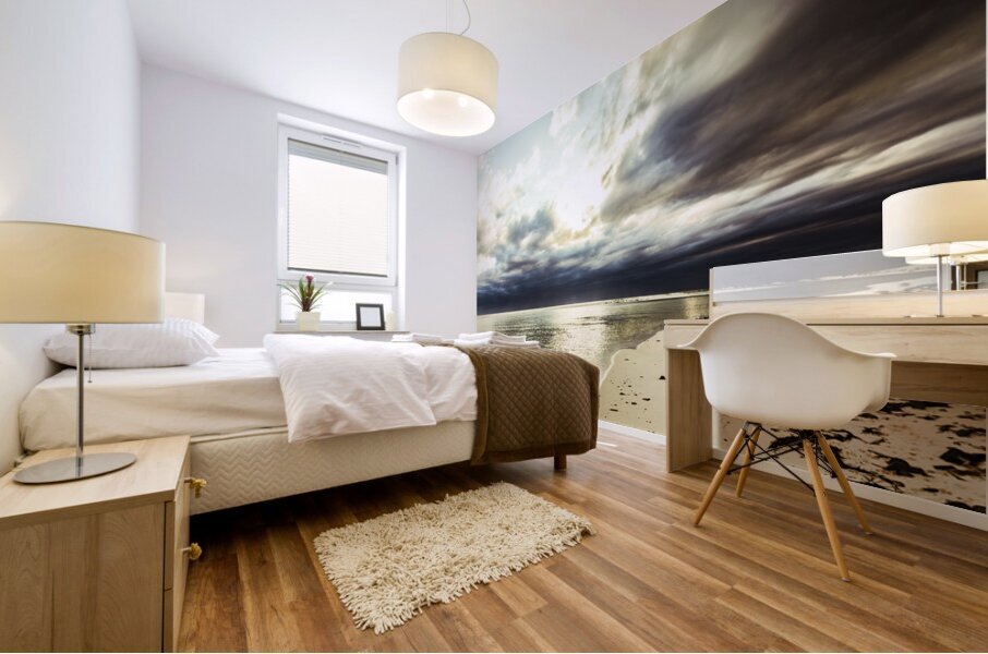 Scenic sea sunrise Mural print