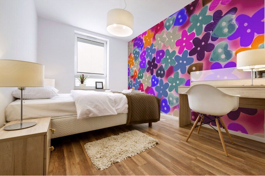 Hearts n craft Mural print