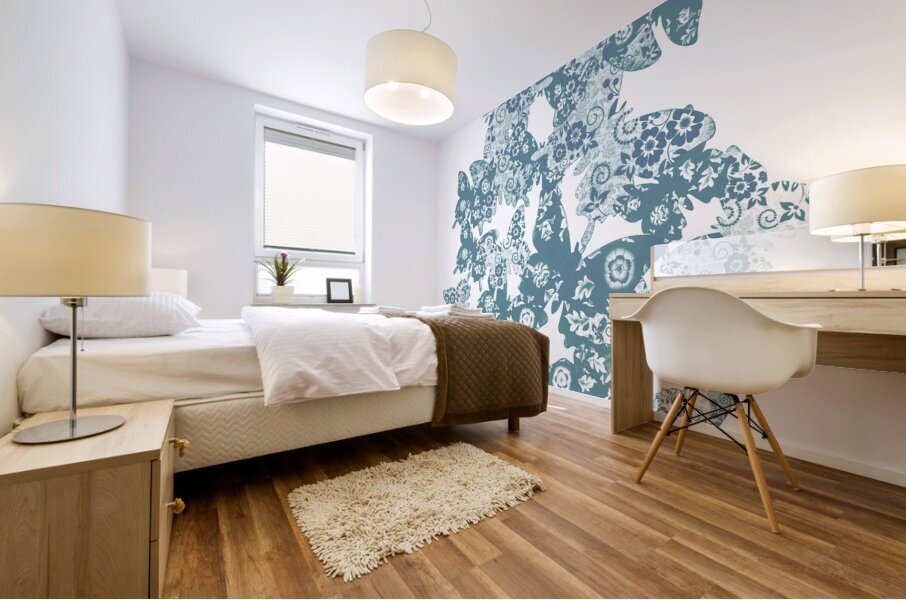 Traces of patterned beauty Mural print