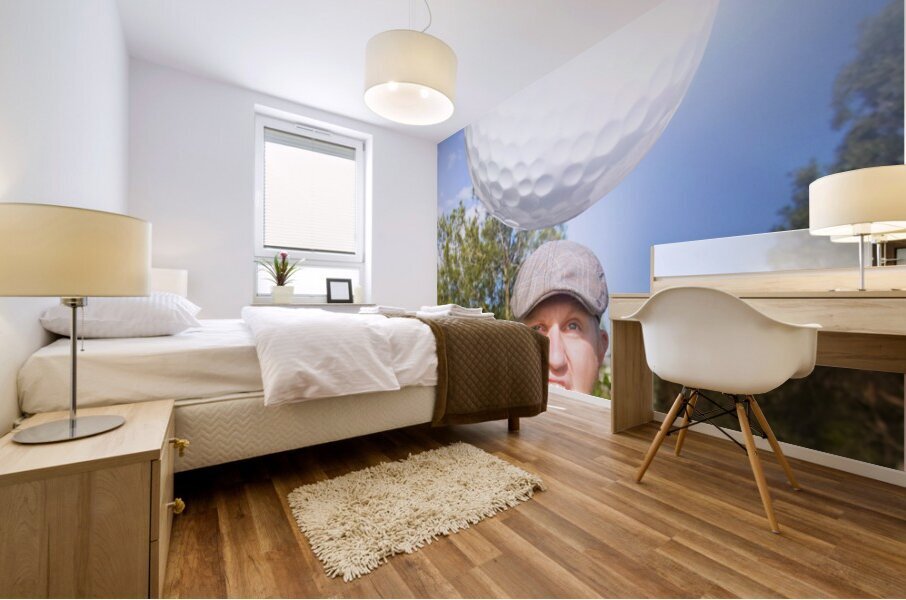 Impending Golf Injury Mural print