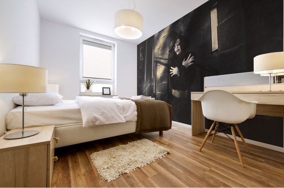 Antique fine art portrait. Fashion is a feeling Mural print