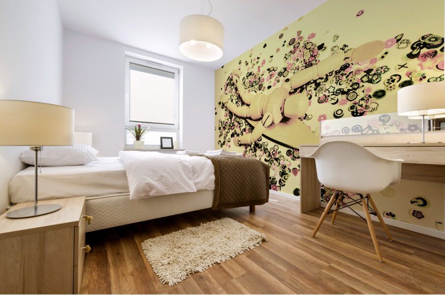 Carving waves Mural print