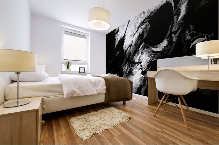 Country contrast Mural print