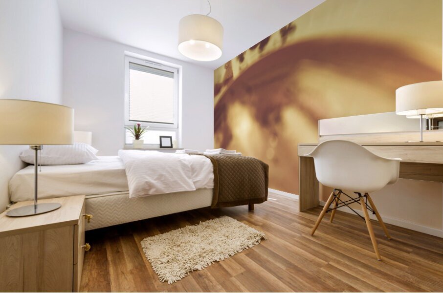 Love of whisky and card games Mural print