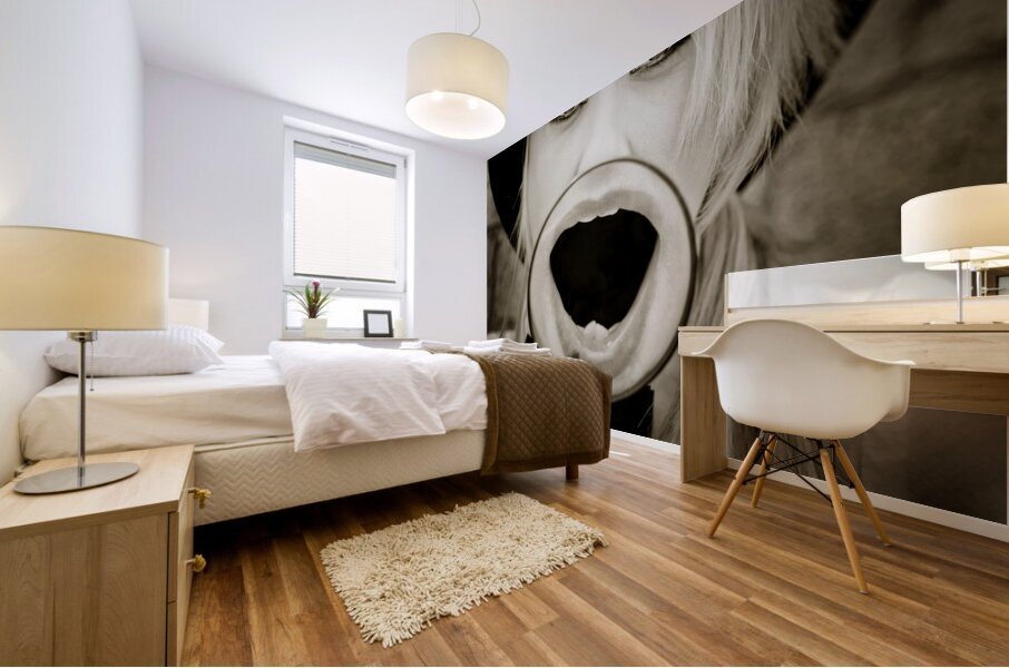 Crime Scene Investigator Uncovers Mystery Mural print