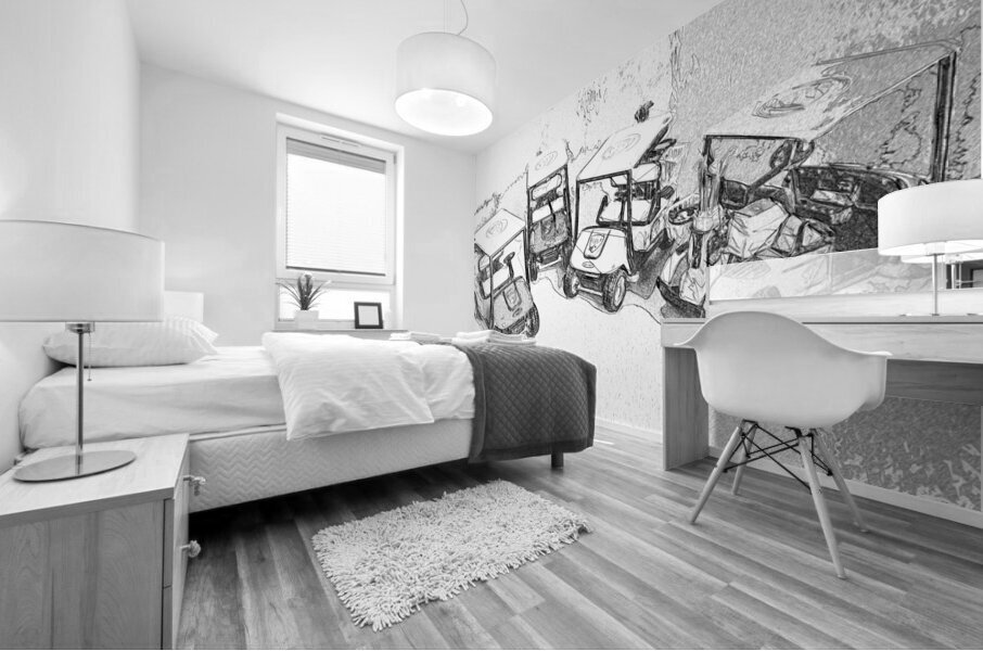 Course sketch Mural print