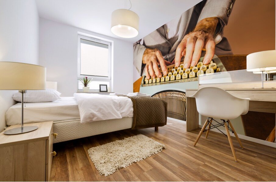 Pressing plots Mural print