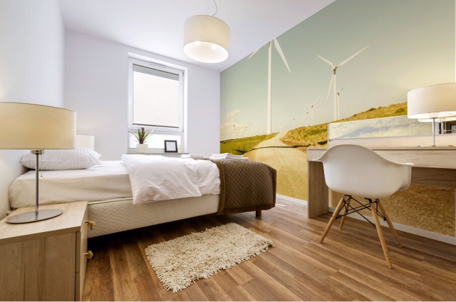 Road to green farming Mural print