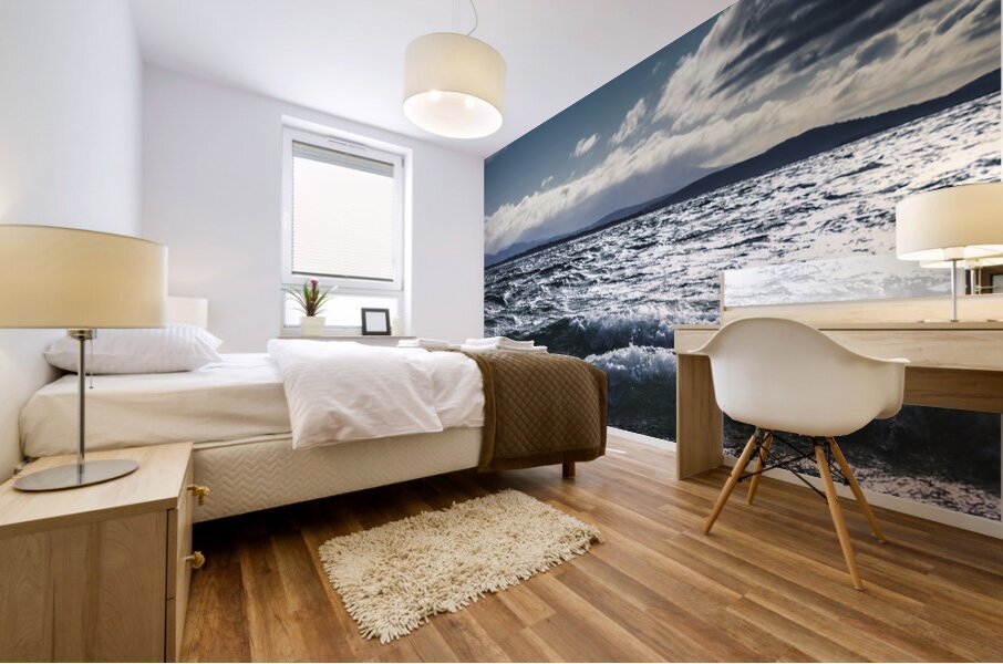 Shallows and depths of Adventure Bay Mural print