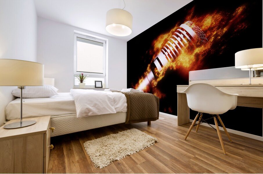 Fire it up Mural print