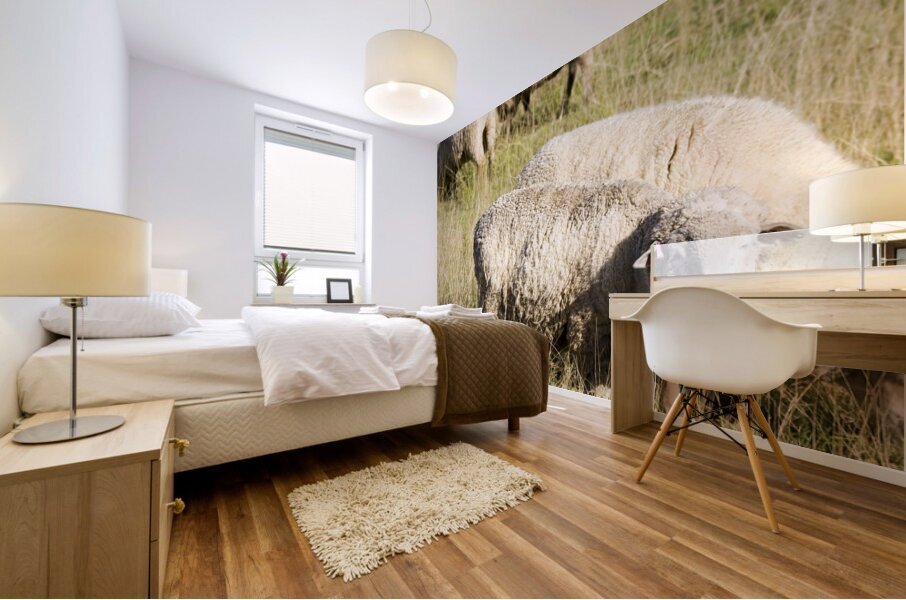 Farmyard Scene Mural print