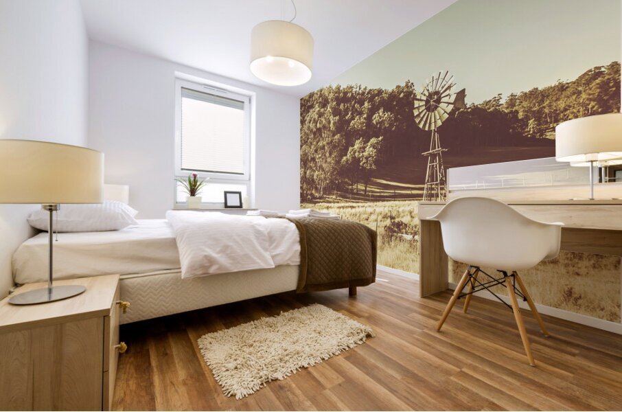 Mathinna farmyard field Mural print