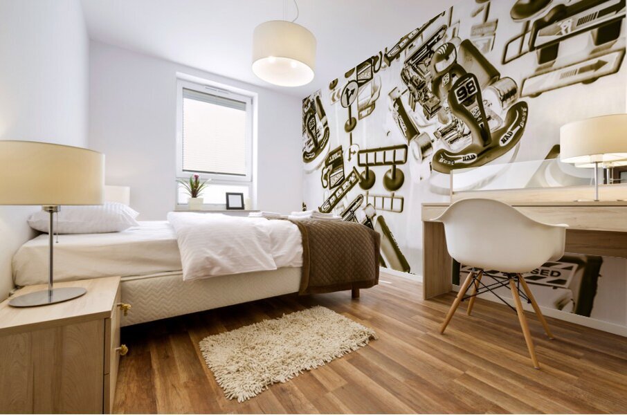 Racing karts Mural print