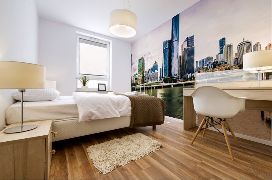 Brisbane City Skyline Mural print