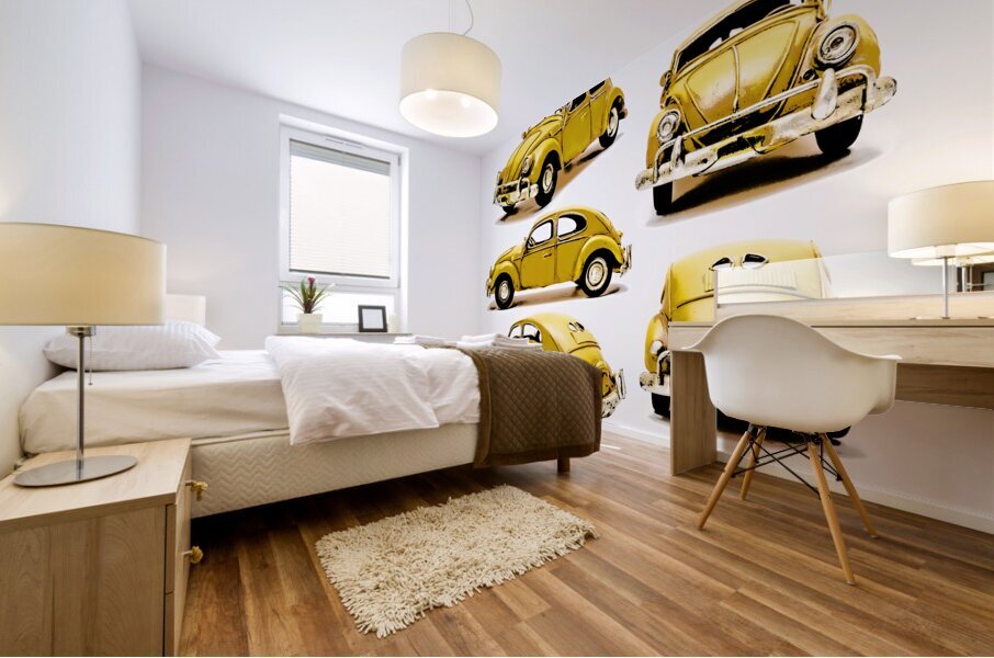 The Retro Bug Mural print