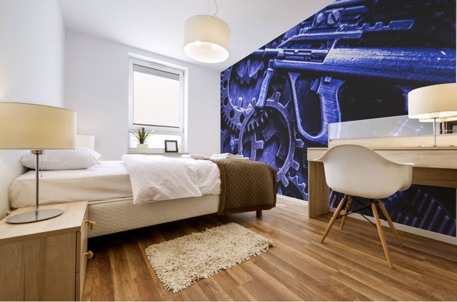 Night watch gears Mural print