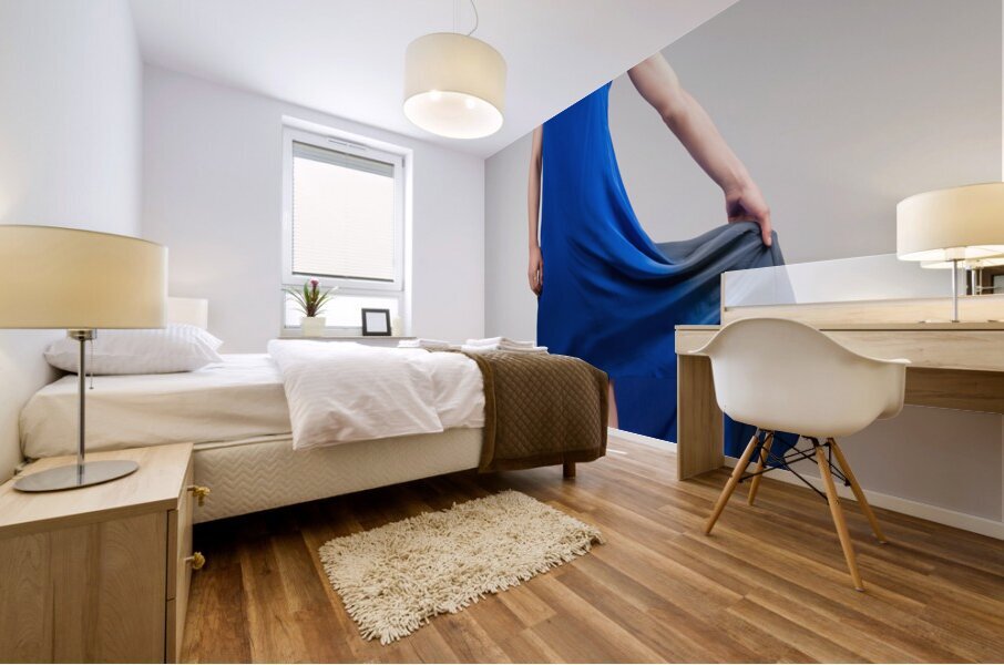 Beauty Portrait Depicting The Color Of Fashion Mural print