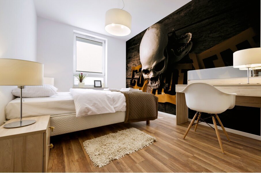 Skull and cross-examination  Mural print