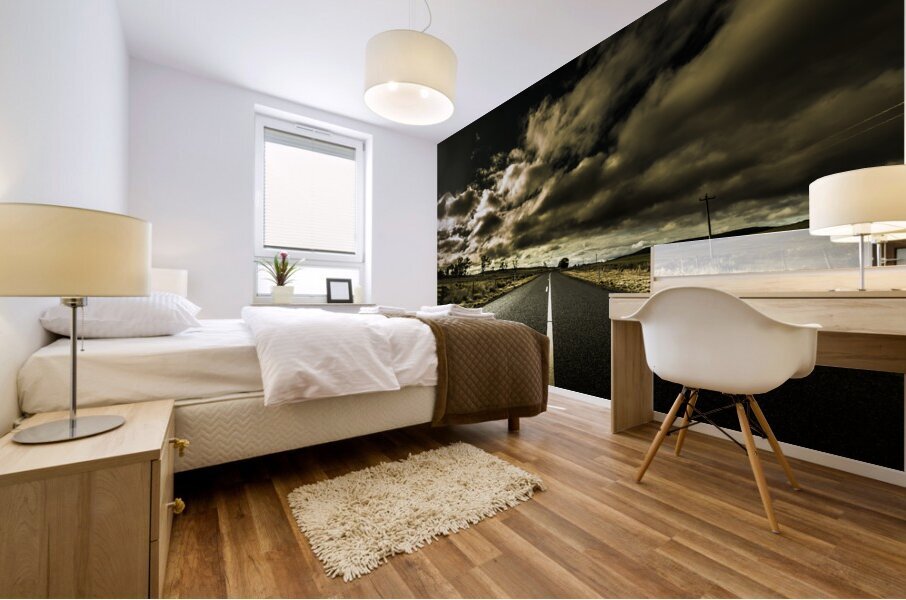 Dark adventure ahead Mural print