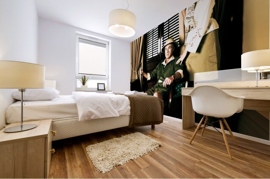 African Safari Couple Mural print