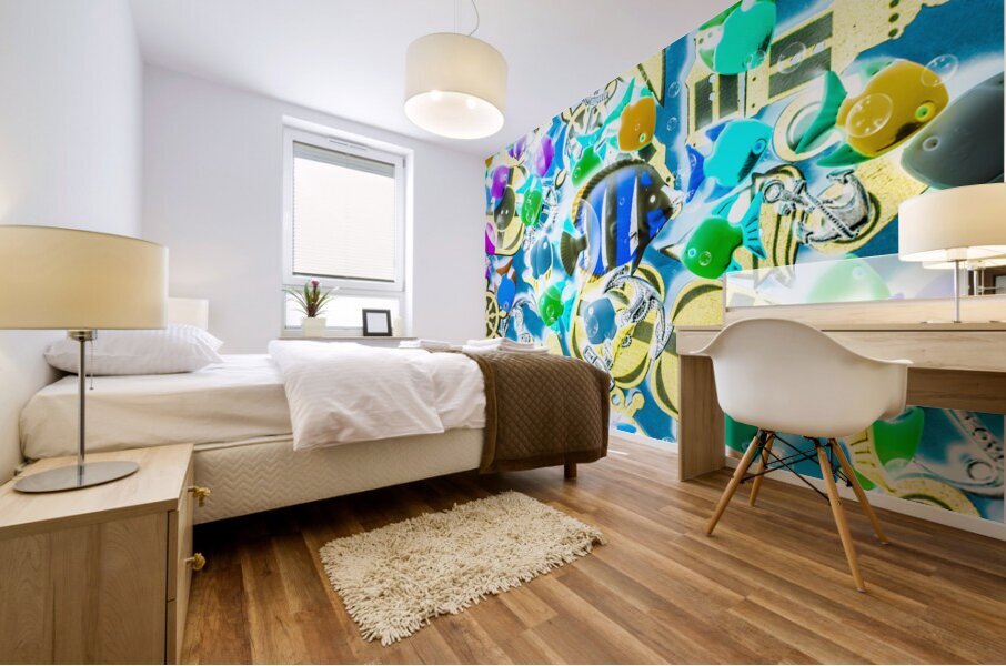 Adventures on icon reef Mural print