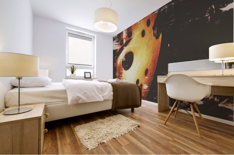 Terror on the ice Mural print