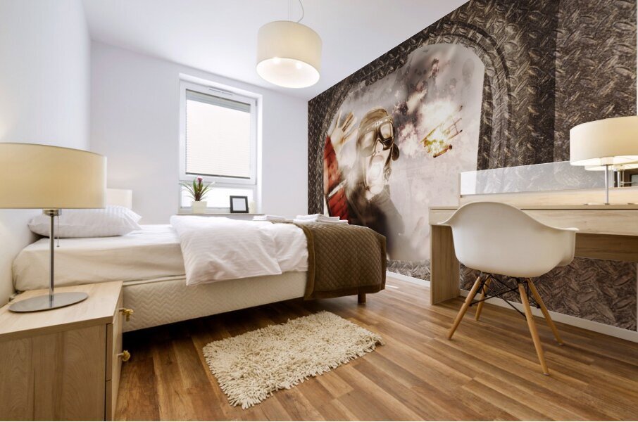 Pressing issues of a window POW Mural print