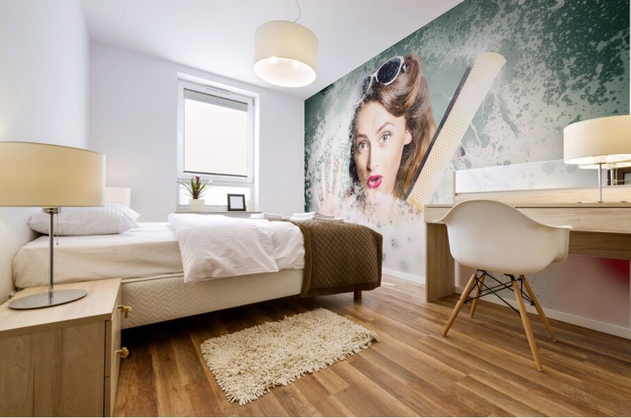 Fun fifties housewives Mural print