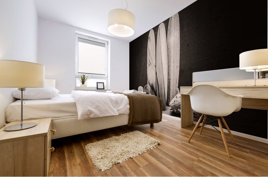 Seventies surfing Mural print