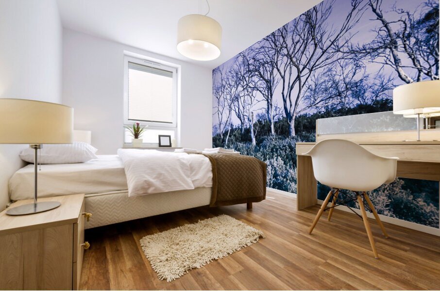 Halloween woodland Mural print