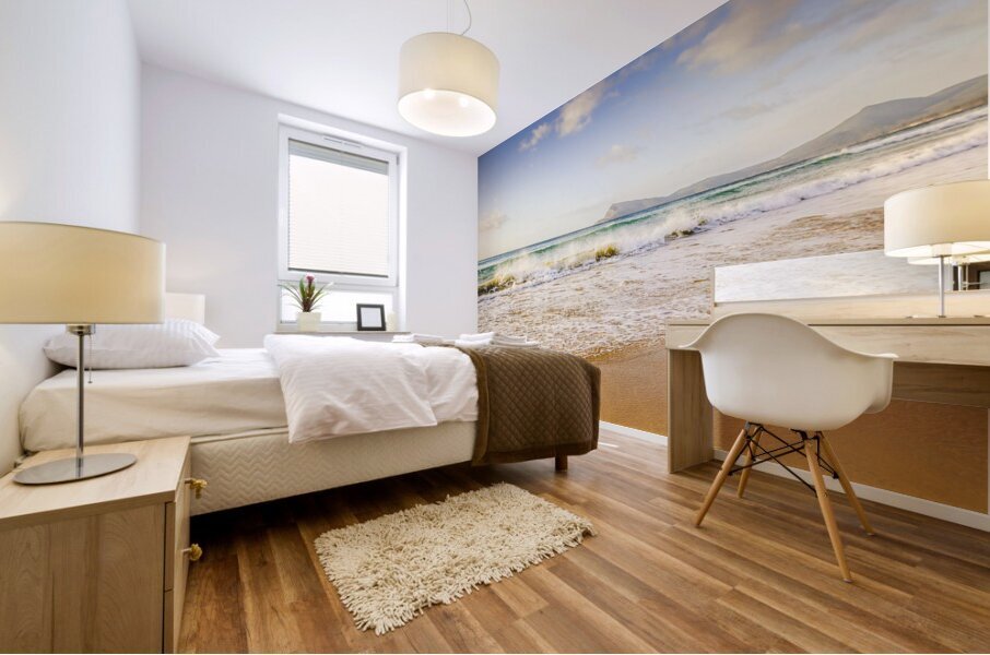 Beautiful summer beach Mural print