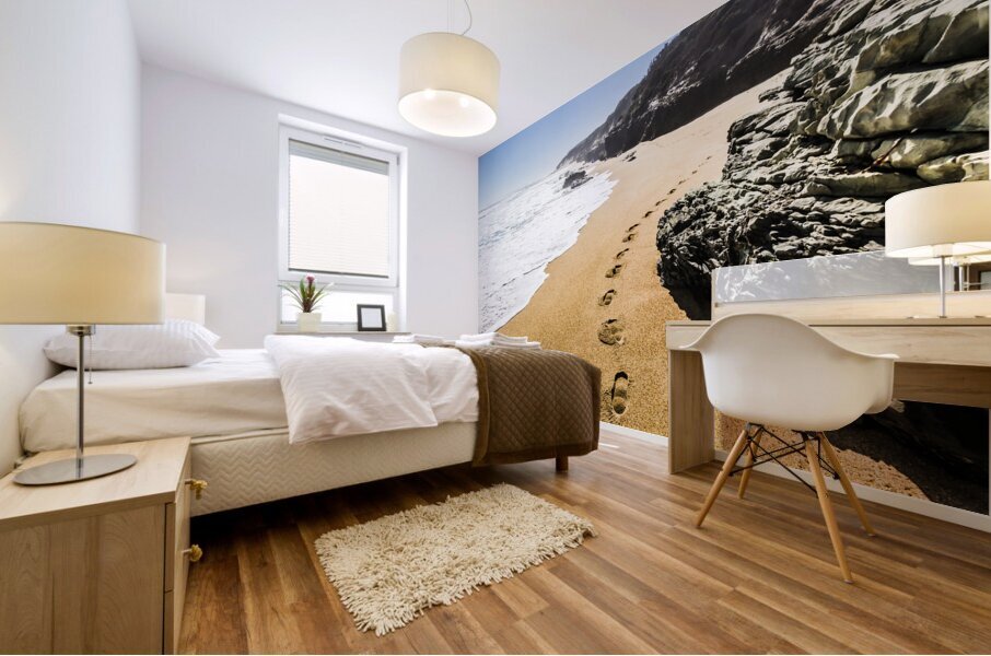 Seaside steps Mural print