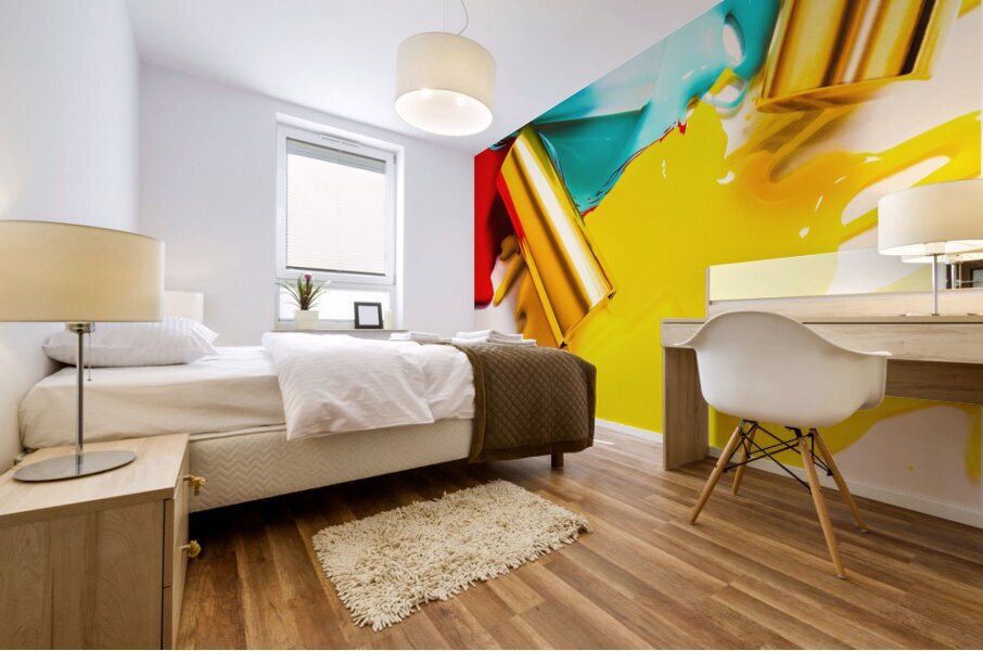 Liquid lacquer Mural print