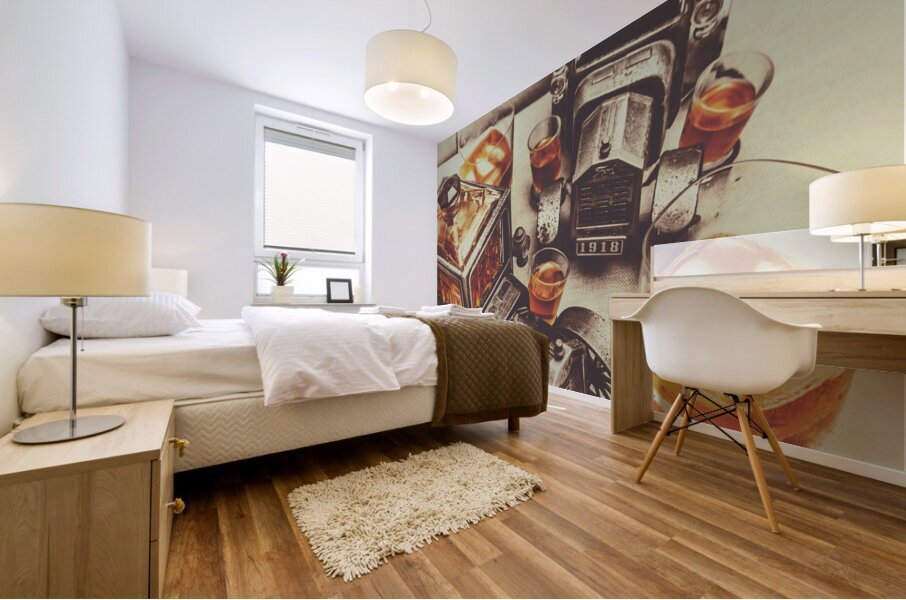 Shooting through Mural print